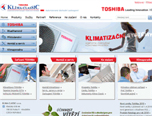 Tablet Screenshot of klima-classic.cz